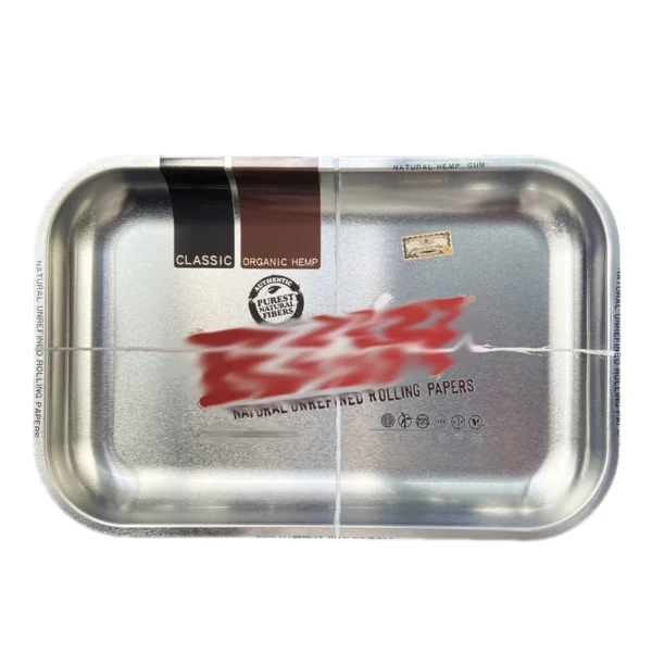 28*18CM Metal Rolling Tray tobacco Cigarette herb Smoking Accessories Tinplate Plate Smoke Tool - Image 5