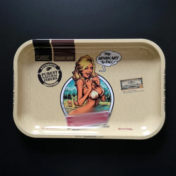 28*18CM Metal Rolling Tray tobacco Cigarette herb Smoking Accessories Tinplate Plate Smoke Tool